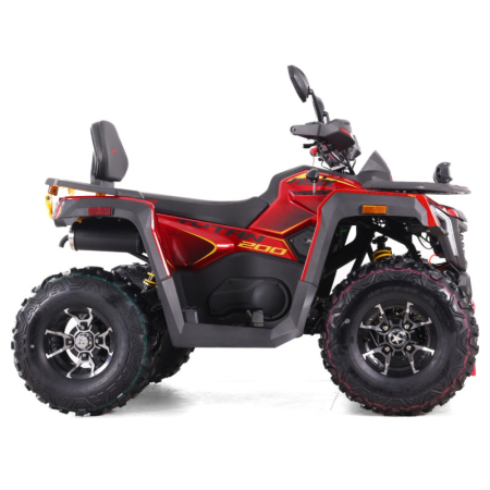 ATV Asix Tytan 200cc, roti 10 inch aluminiu, 1+1 viteze, culoare rosu/galben [4]