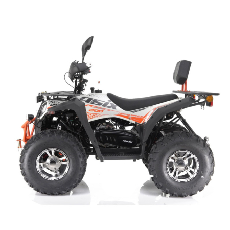 ATV Asix Magnum EEC 200cc, roti 10 inch, 1+1 viteze, inregistrabil T3B, culoare alb/portocaliu [1]