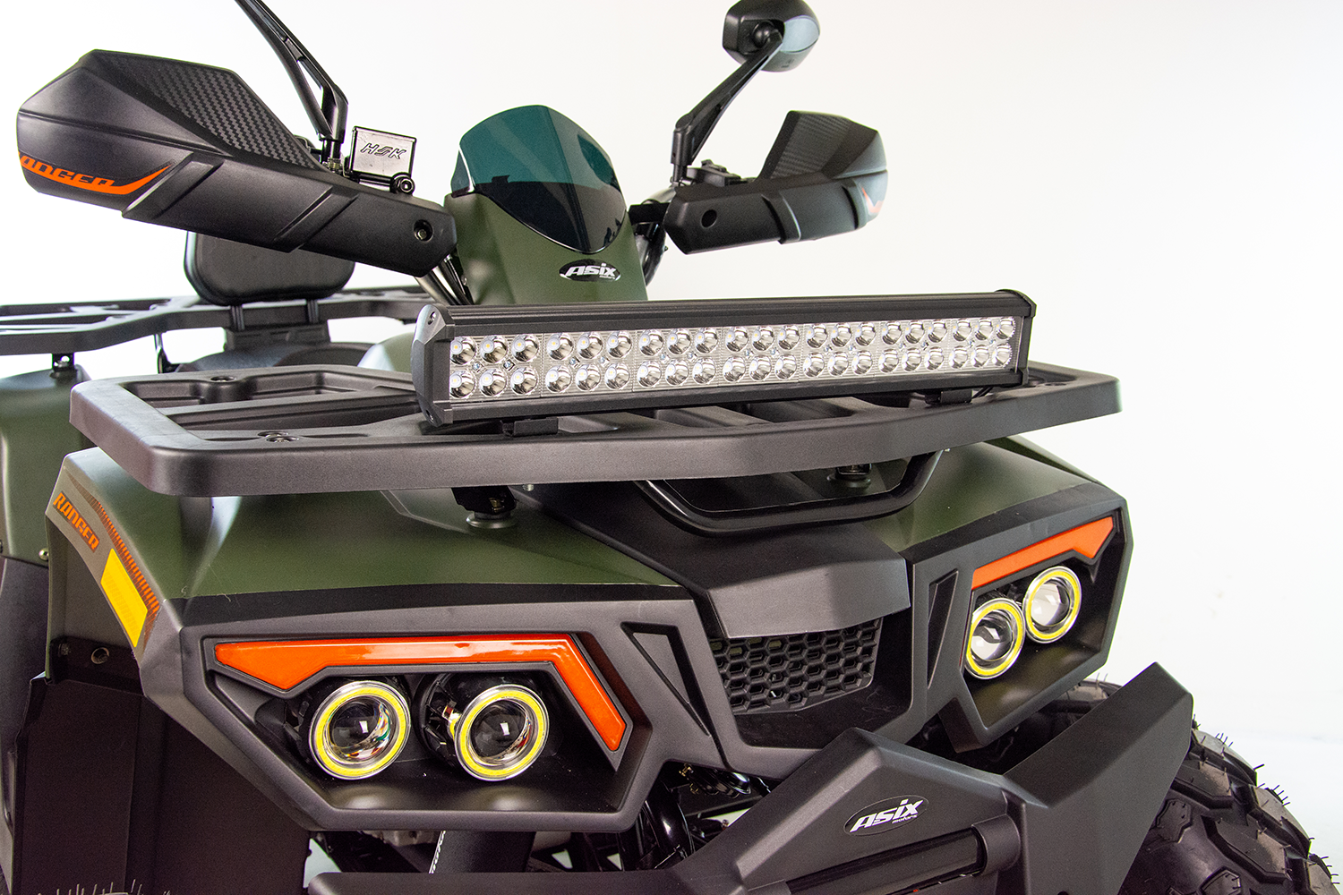 ATV Asix Ranger 200cc, roti 10 inch,1+1 viteze, jante tabla, culoare military [21]