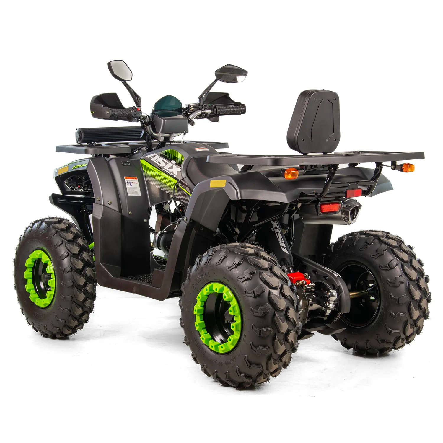 ATV Asix Ranger 250cc, roti 10 inch,1+1 viteze, jante tabla, culoare negru/verde [3]