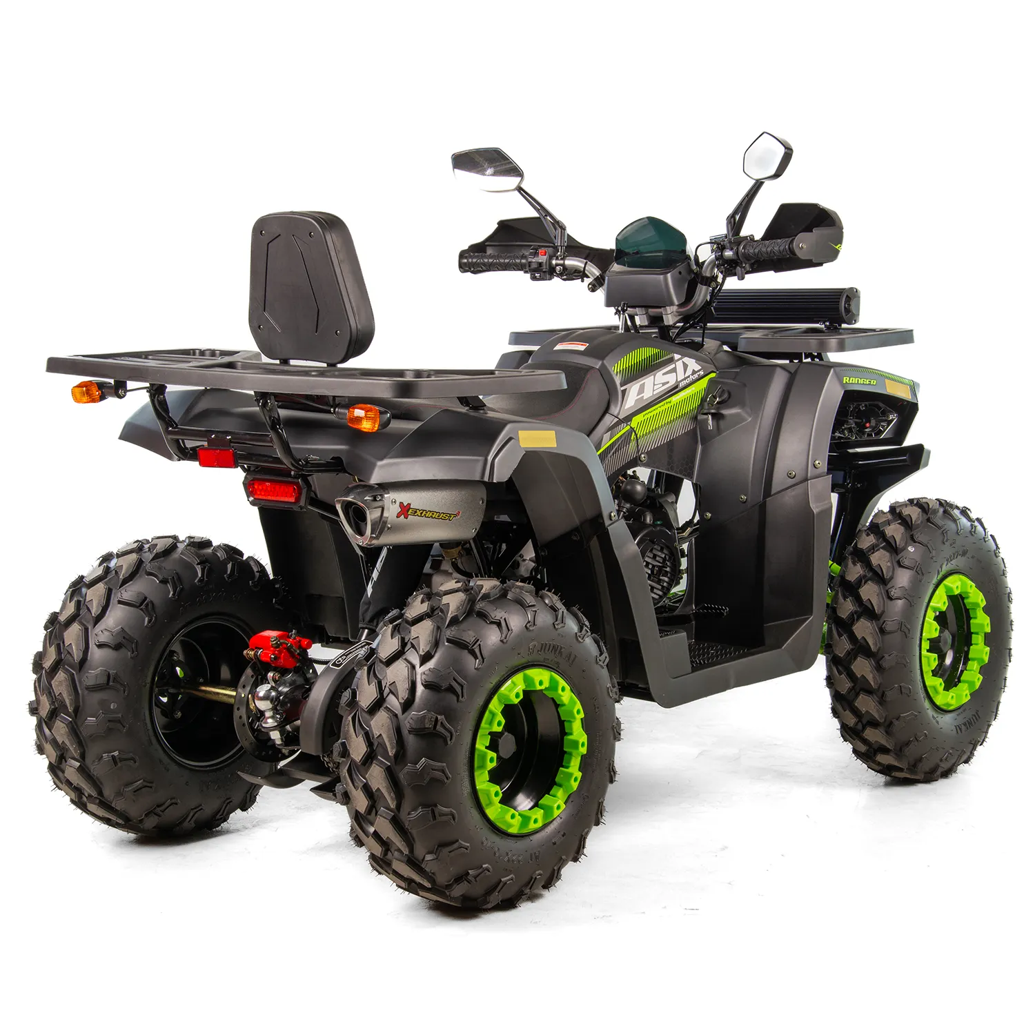 ATV Asix Ranger 250cc, roti 10 inch,1+1 viteze, jante tabla, culoare negru/verde [2]