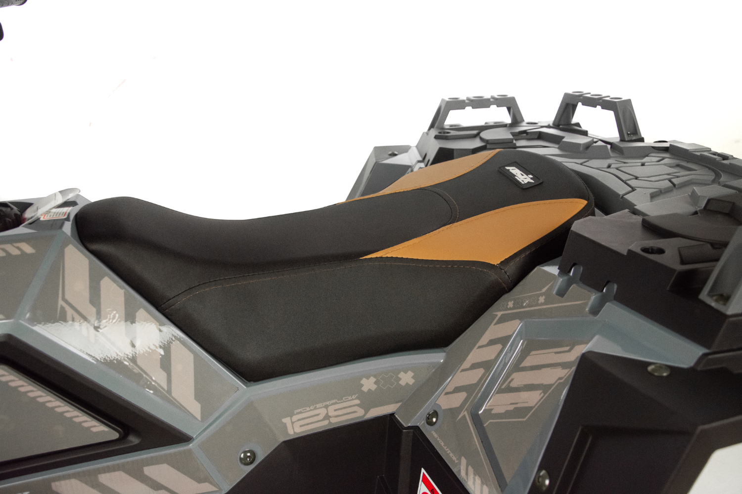 Atv copii Asix Grizzly 125cc, roti 8 inch, 3+1 viteze, culoare alb/portocaliu [14]