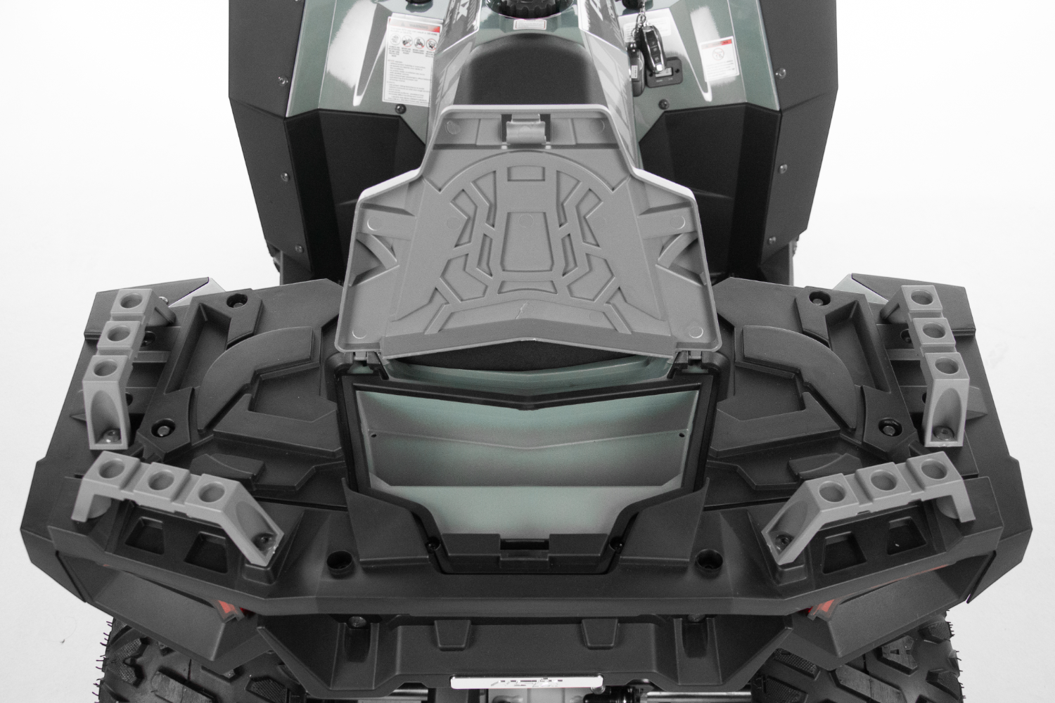 Atv copii Asix Grizzly 125cc, roti 8 inch, 3+1 viteze, culoare alb/portocaliu [12]