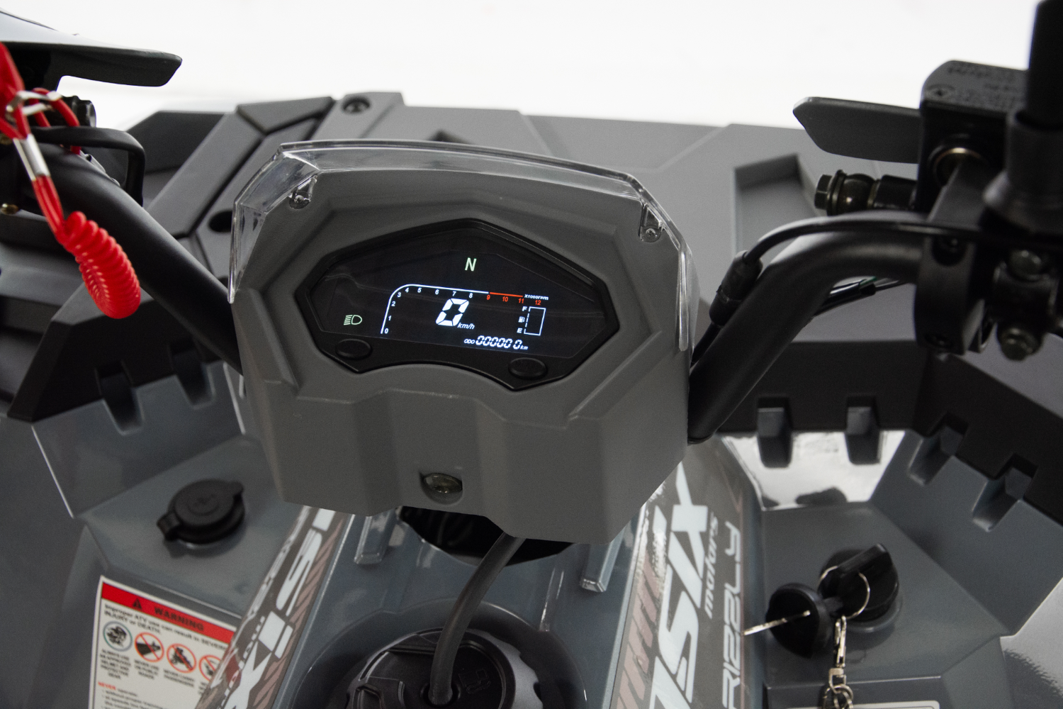 Atv copii Asix Grizzly 125cc, roti 8 inch, 1+1 viteze, culoare bleumarin-verde [21]