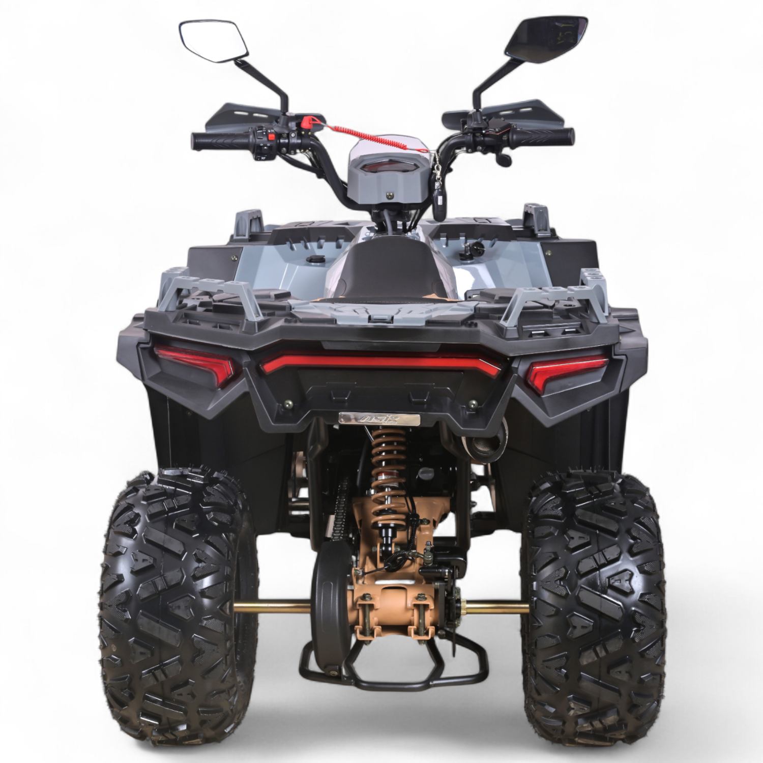 Atv copii Asix Grizzly 125cc, roti 8 inch, 3+1 viteze, culoare gri/maro [5]