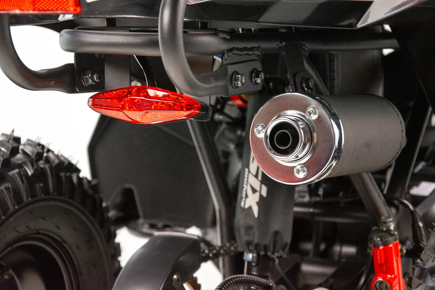 Atv copii Asix Muddy A2 110cc, roti 7 inch, 1+1 viteze, culoare negru/albastru [18]