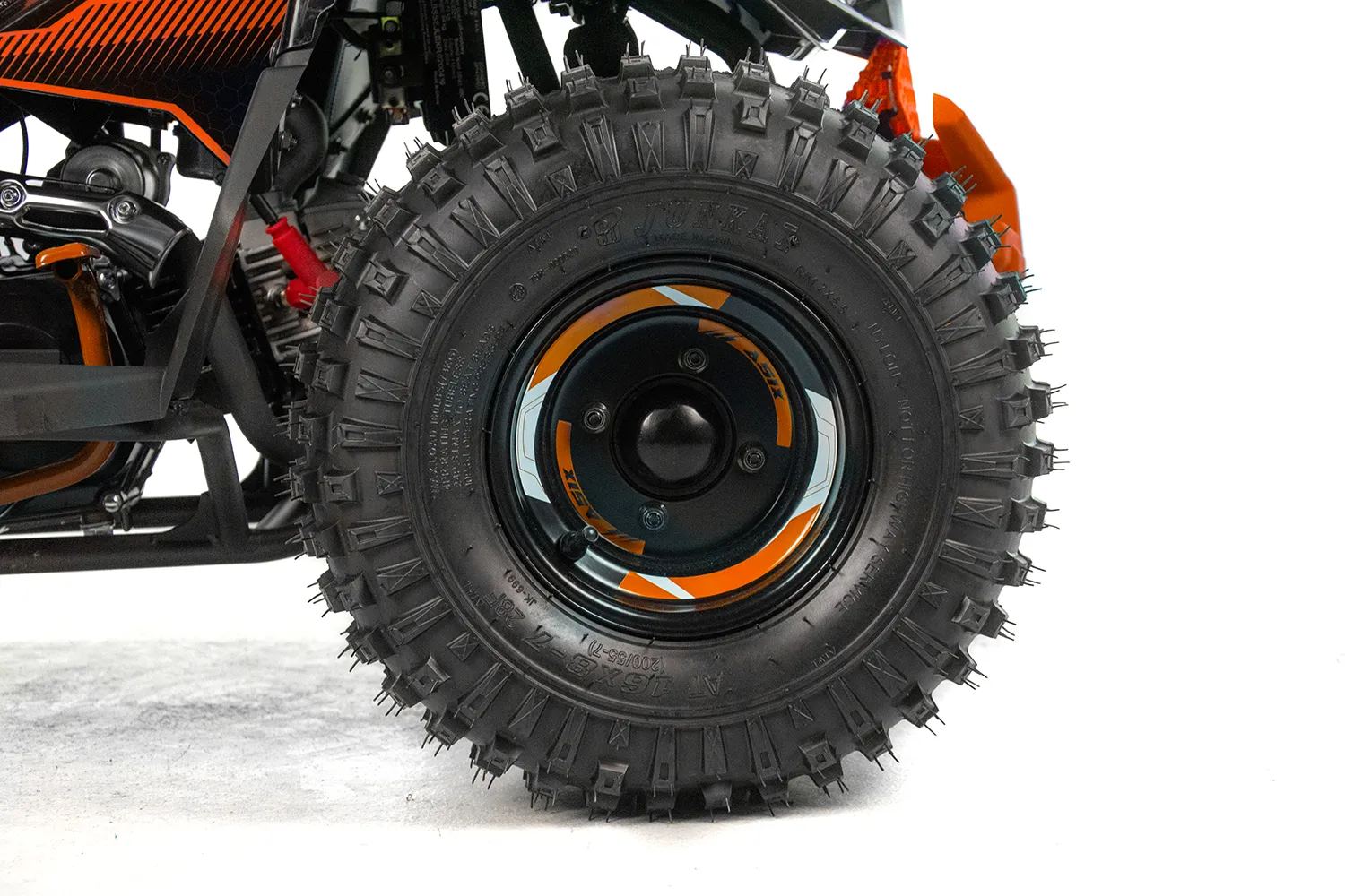 Atv copii Asix Muddy A2 110cc, roti 7 inch, 1+1 viteze, culoare negru/albastru [17]