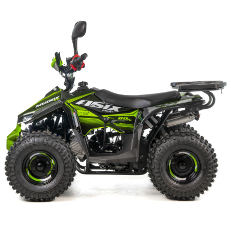 Atv copii Asix Muddy A2 110cc, roti 7 inch, 1+1 viteze, culoare negru/verde [1]