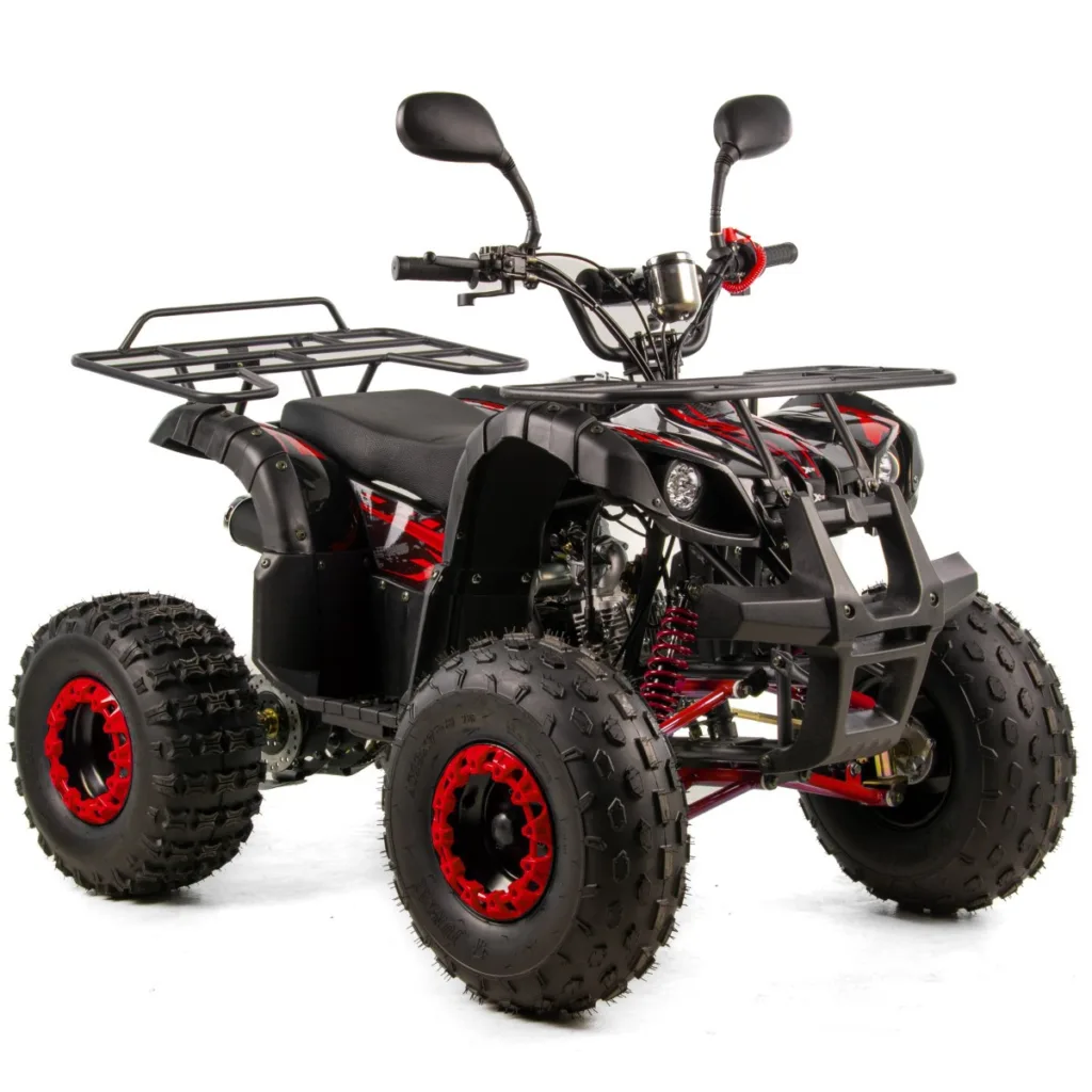 Atv copii XTR 006 Phyton, roti 8 inch, 110cc, 4 timpi, 3+1, pornire electrica, culoare negru/rosu [5]