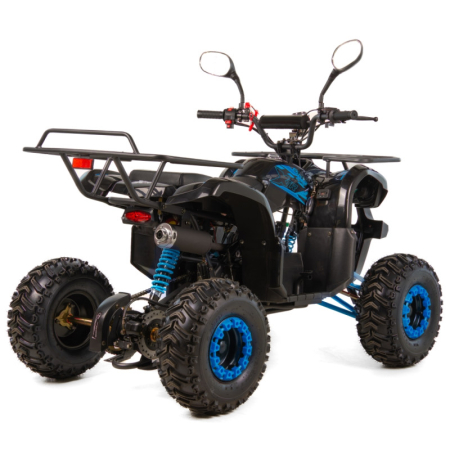Atv copii XTR 006 Phyton, roti 7 inch, 125cc, 4 timpi, 1+1, pornire electrica, culoare negru/albastru [3]