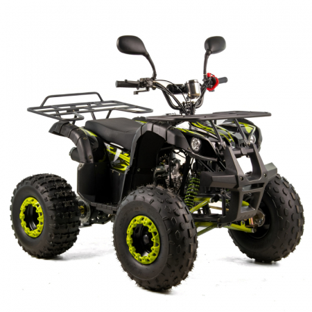 Motociclete & ATV - Atv copii XTR 006 Phyton, roti 8 inch, 125cc, 4 timpi, 1+1, pornire electrica, culoare gri/lime