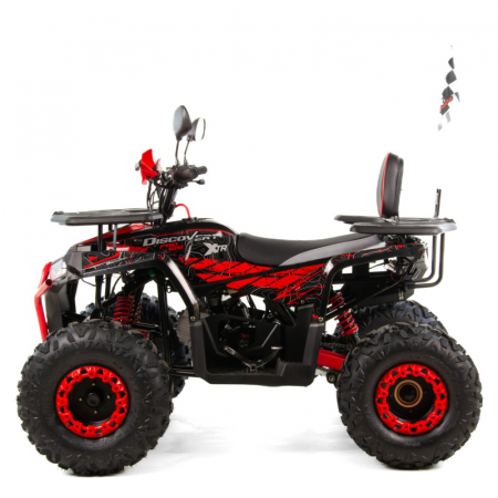 Atv copii XTR 018/8 Pro Discovery, roti 8 inch, 125cc, 4 timpi, 1+1, pornire electrica, culoare negru/rosu [4]