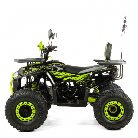 Atv copii XTR 018/8 Pro Discovery, roti 8 inch, 125cc, 4 timpi, 1+1, pornire electrica, culoare negru/verde [4]