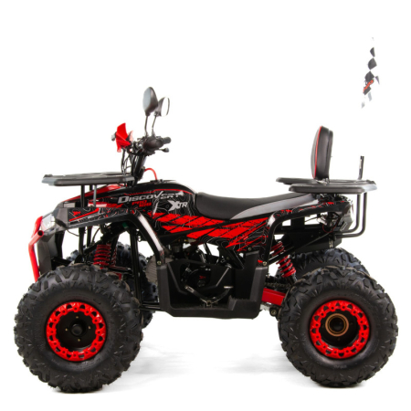 Atv copii XTR 018/8 Pro Discovery, roti 8 inch, 125cc, 4 timpi, 3+1, pornire electrica, culoare negru/rosu [1]