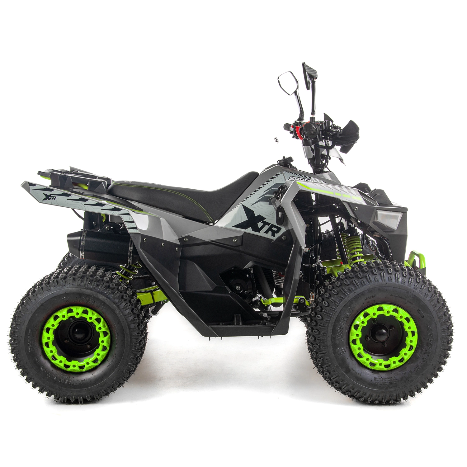 ATV copii XTR 022 ProShark 125cc, 8 inch, 1+1 viteze, pornire electrică, gri-lime [3]
