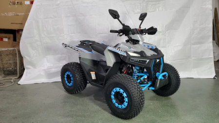 ATV copii XTR 022 ProShark 125cc, 8 inch, 1+1 viteze, pornire electrică, gri-albastru [1]