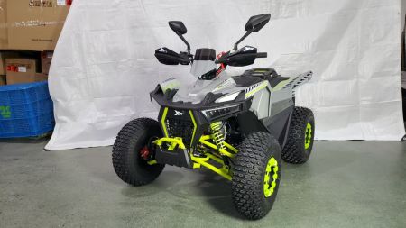 ATV copii XTR 022 ProShark 125cc, 8 inch, 3+1 viteze, pornire electrică, gri-lime [1]