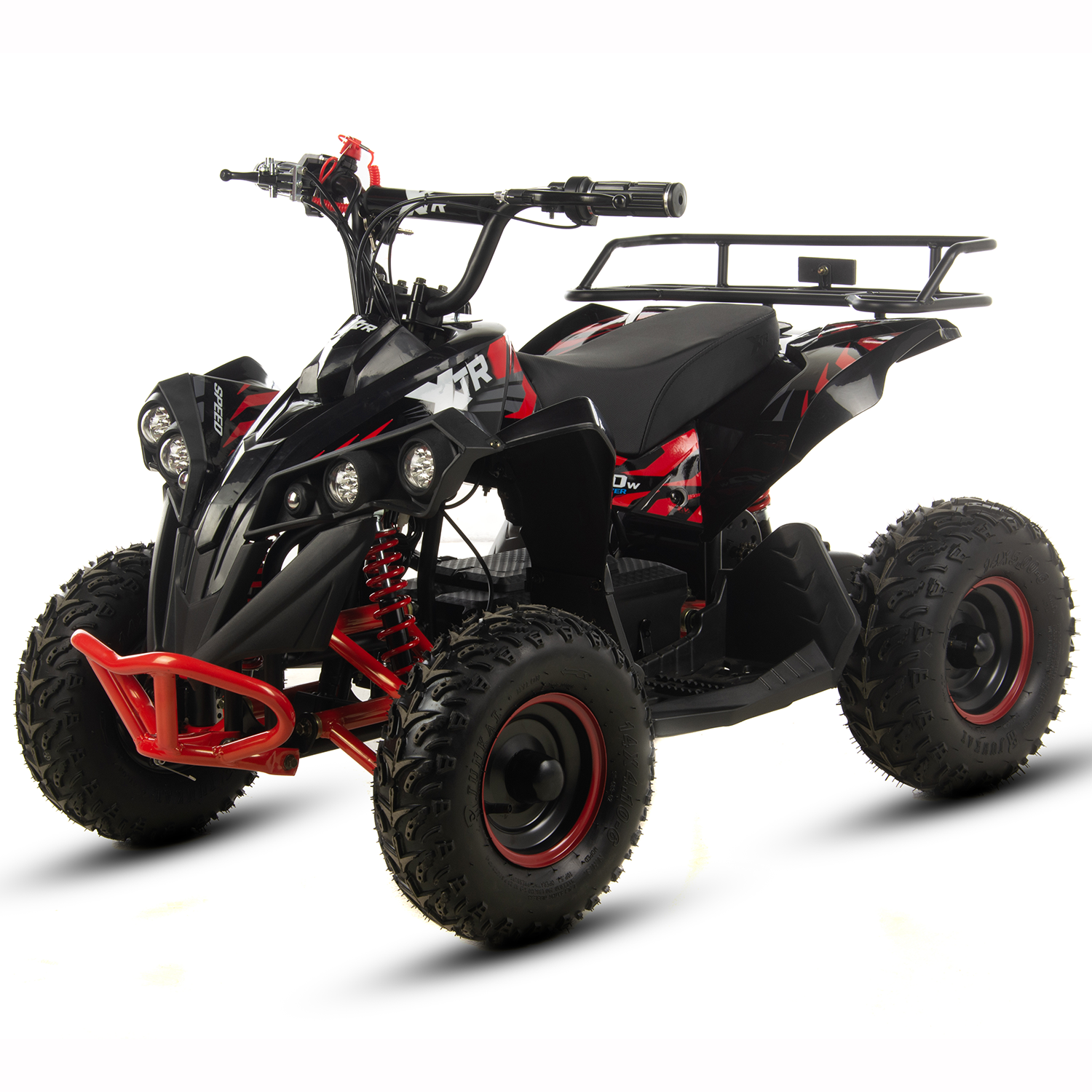 Motociclete & ATV - Atv electric copii XTR E-M12-6S 1000W, culoare negru/rosu