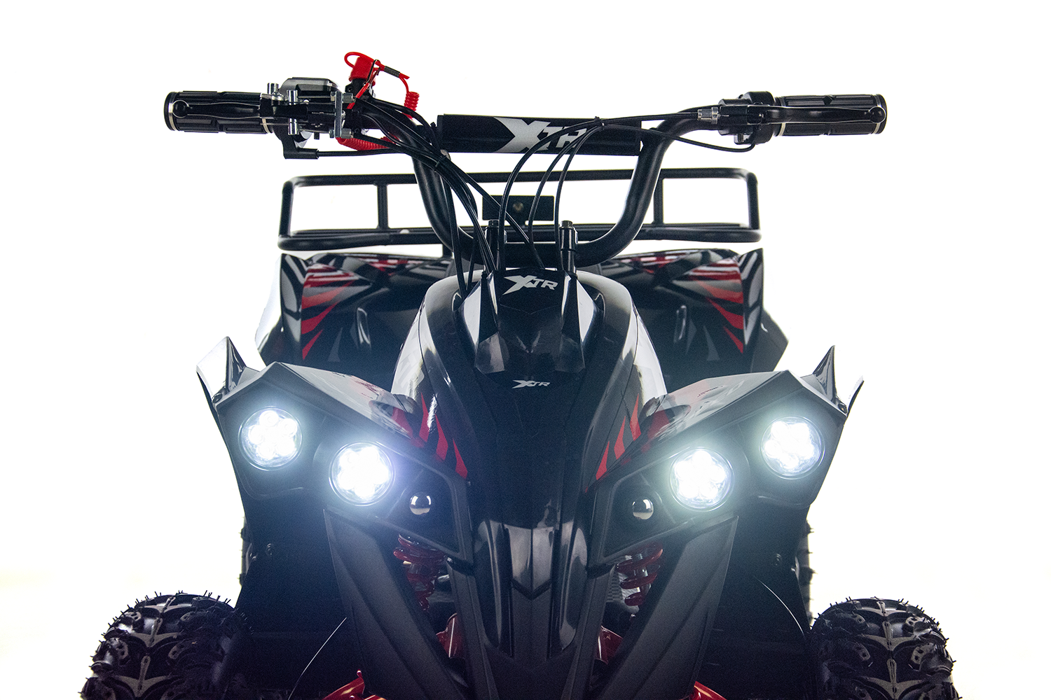 Atv electric copii XTR E-M12-6S 1000W, culoare negru/albastru [15]