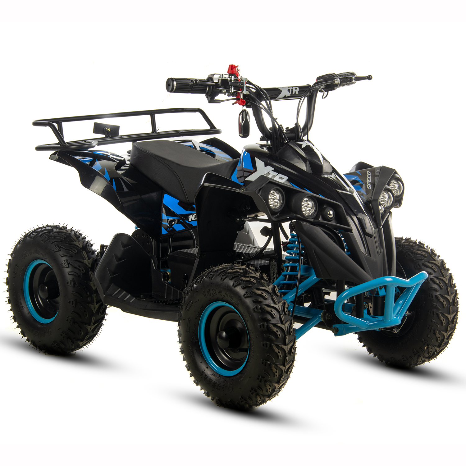 Motociclete & ATV - Atv electric copii XTR E-M12-6S 1000W, culoare negru/albastru