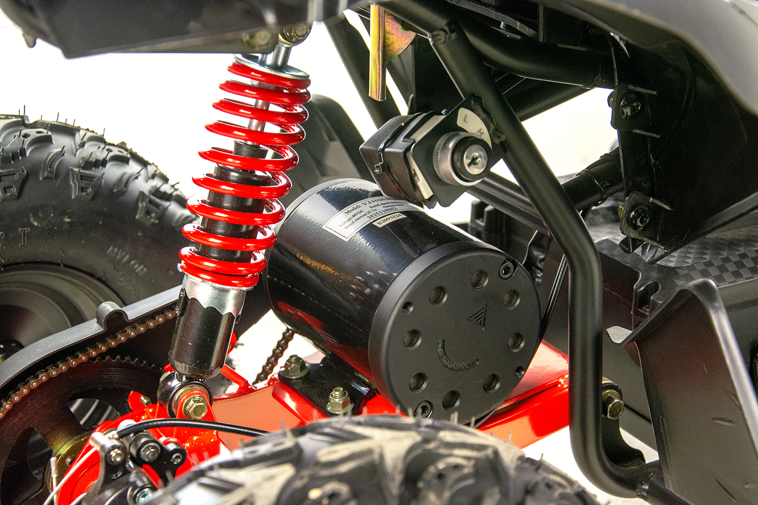 Atv electric copii XTR E-M12-6S 1000W, culoare negru/albastru [8]