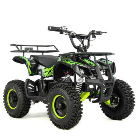 Atv electric copii XTR E-M7 1000W, culoare negru/lime [5]