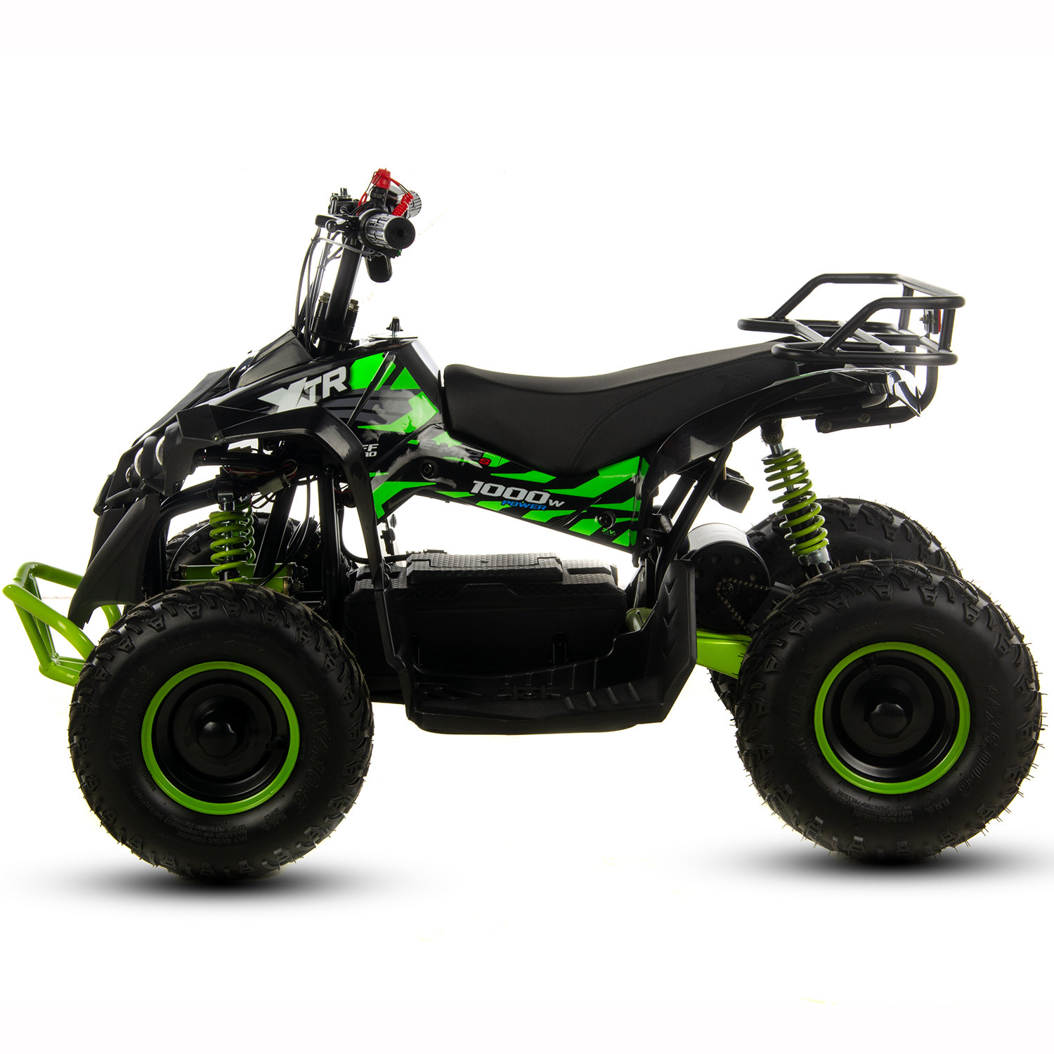 Atv electric copii XTR E-M12-6S 1000W, culoare negru/verde [3]