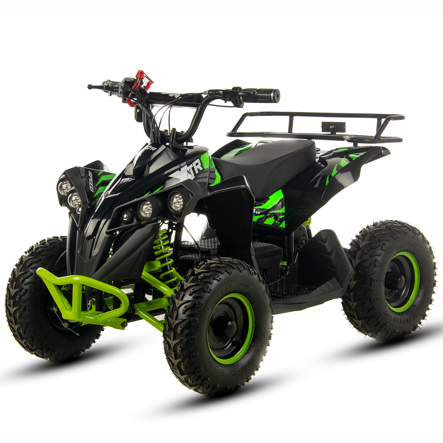 Atv electric copii XTR E-M12-6S 1000W, culoare negru/verde [2]