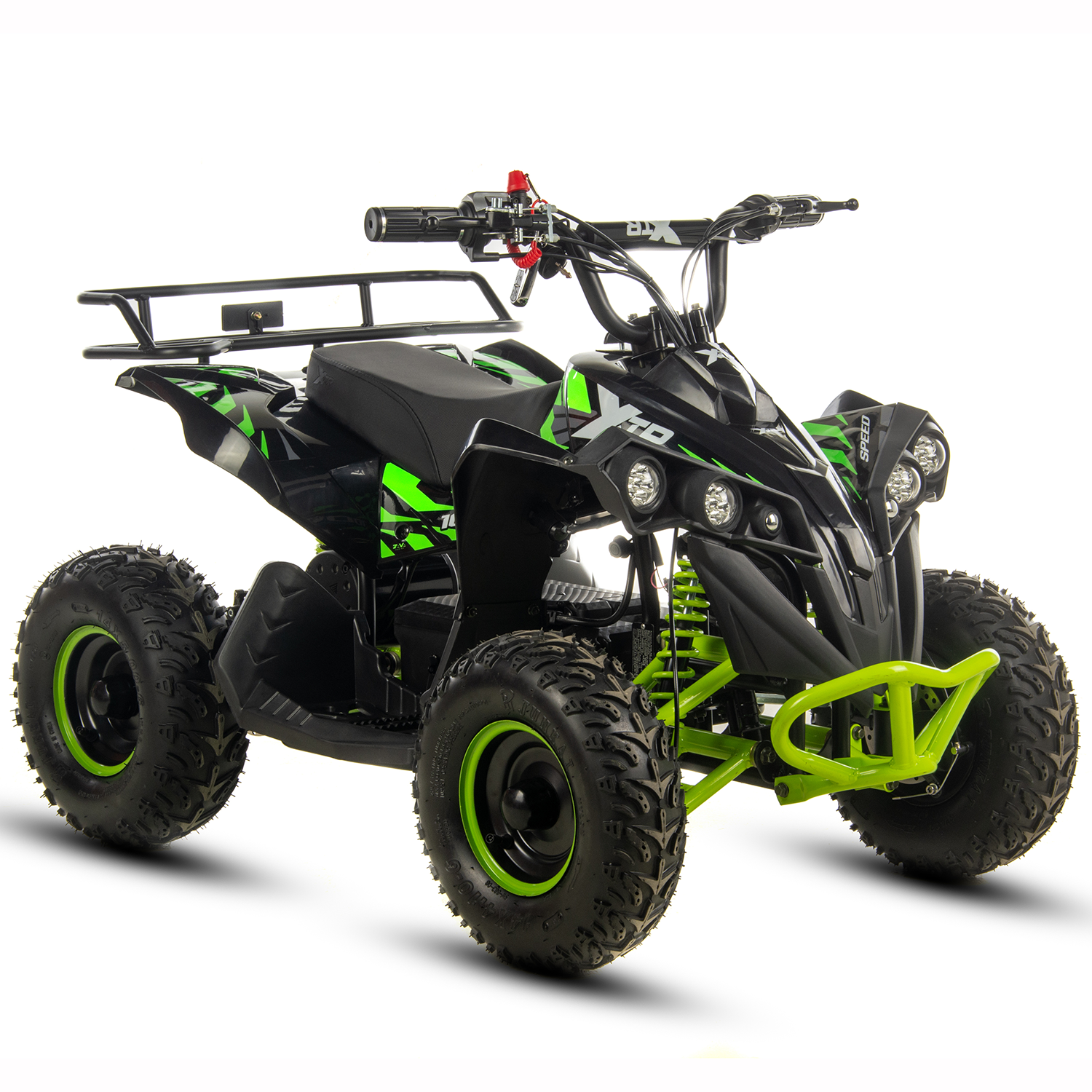 Motociclete & ATV - Atv electric copii XTR E-M12-6S 1000W, culoare negru/verde