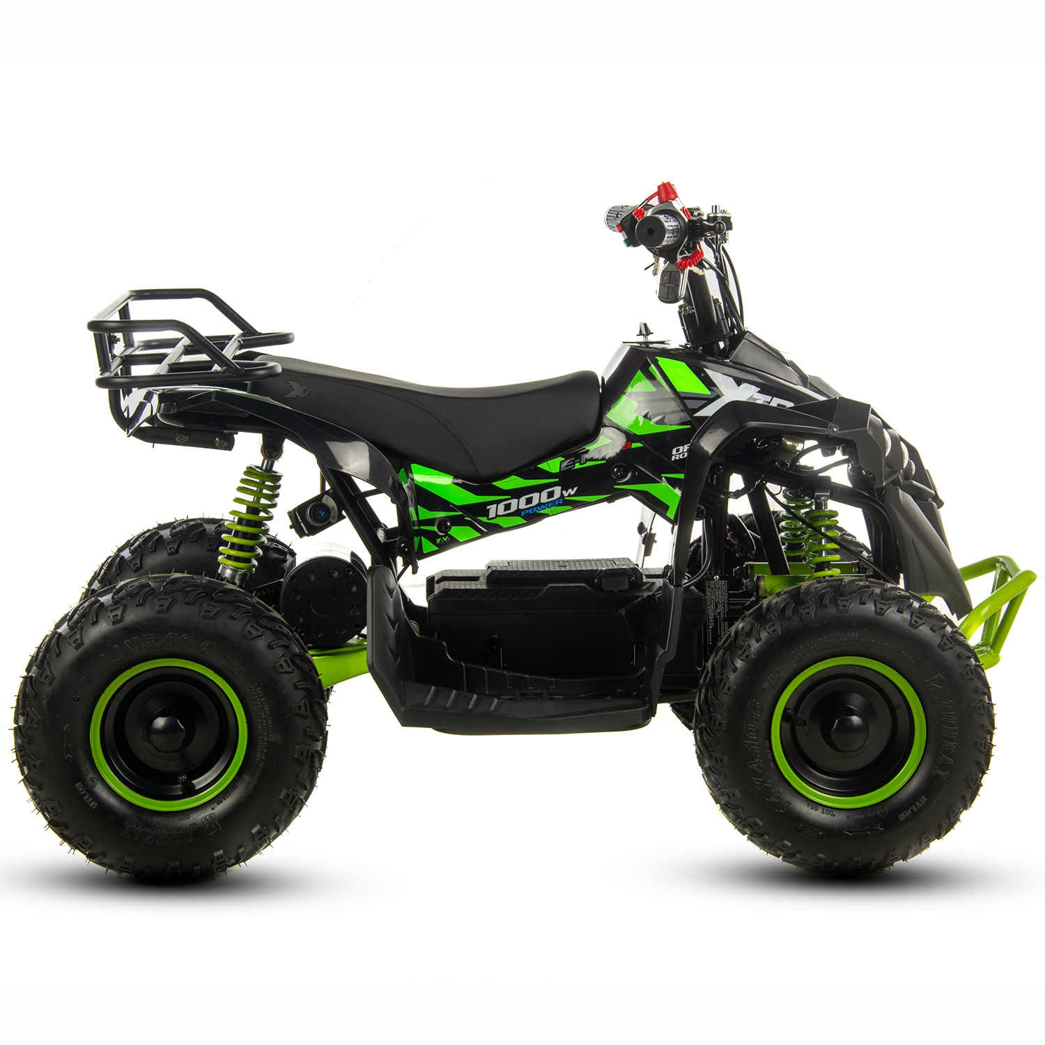 Atv electric copii XTR E-M12-6S 1000W, culoare negru/verde [1]
