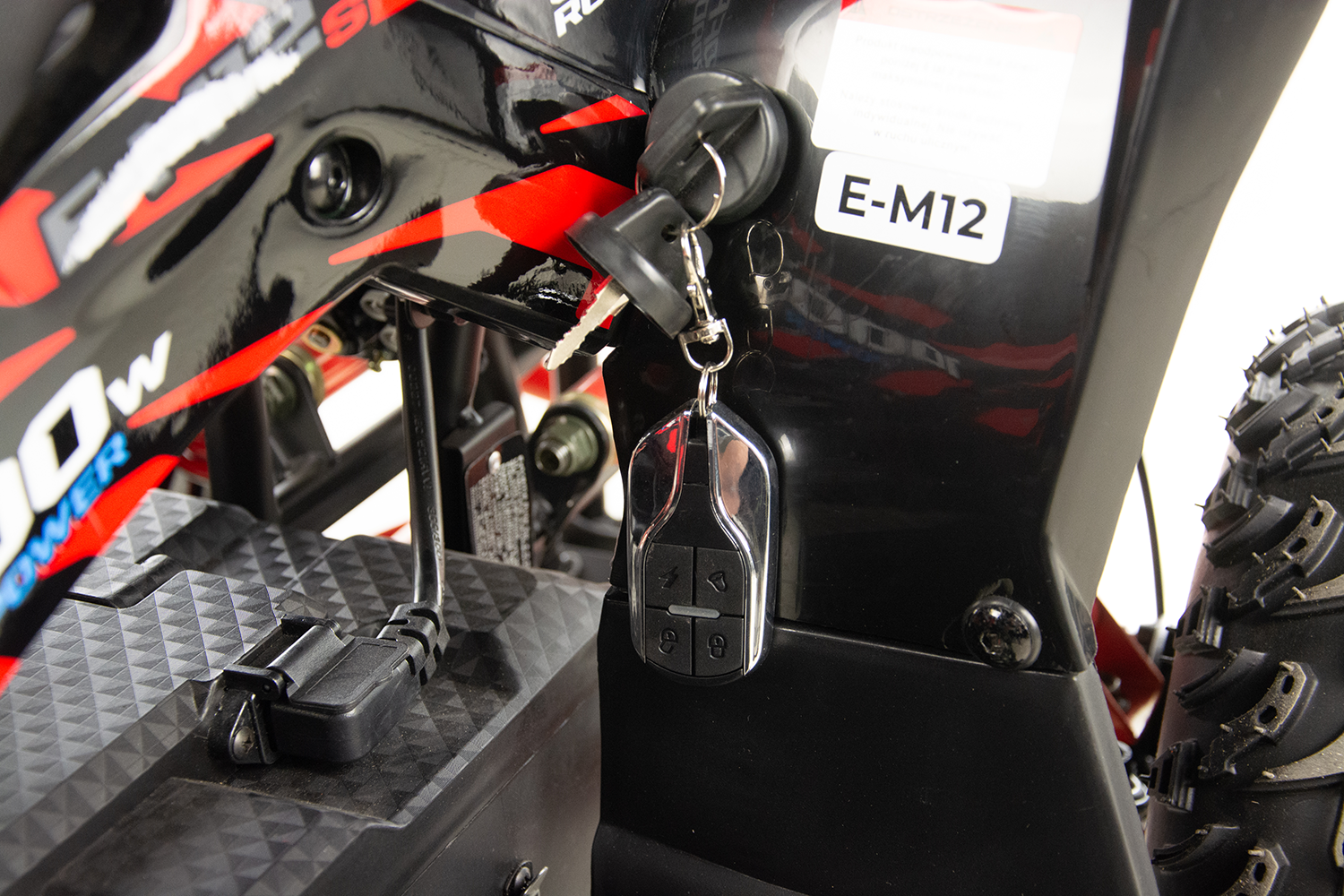 Atv electric copii XTR E-M12-6S 1000W, culoare negru/verde [13]
