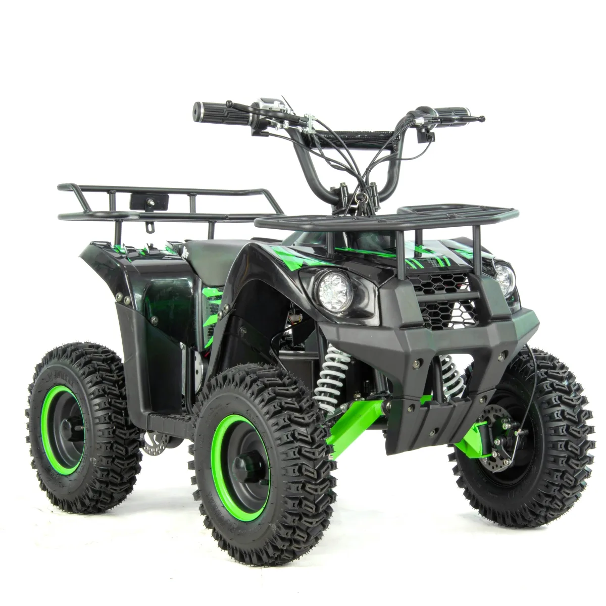 Atv electric copii XTR E-M9 800W, culoare negru/verde [0]