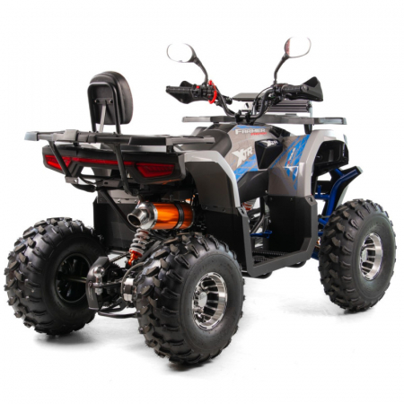 ATV XTR Pro Farmer 019, roti 8 inch, 150cc, 3+1 viteze, jante de aluminu, culoare gri/albastru [2]