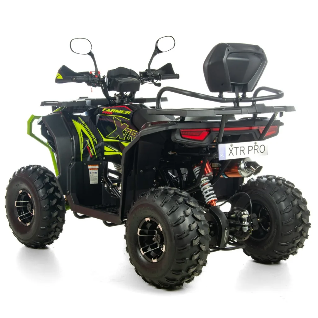 ATV XTR Pro Farmer 019 X1, 150cc, roti 8", 3+1 viteze, jante din aluminiu, negru-lime [3]