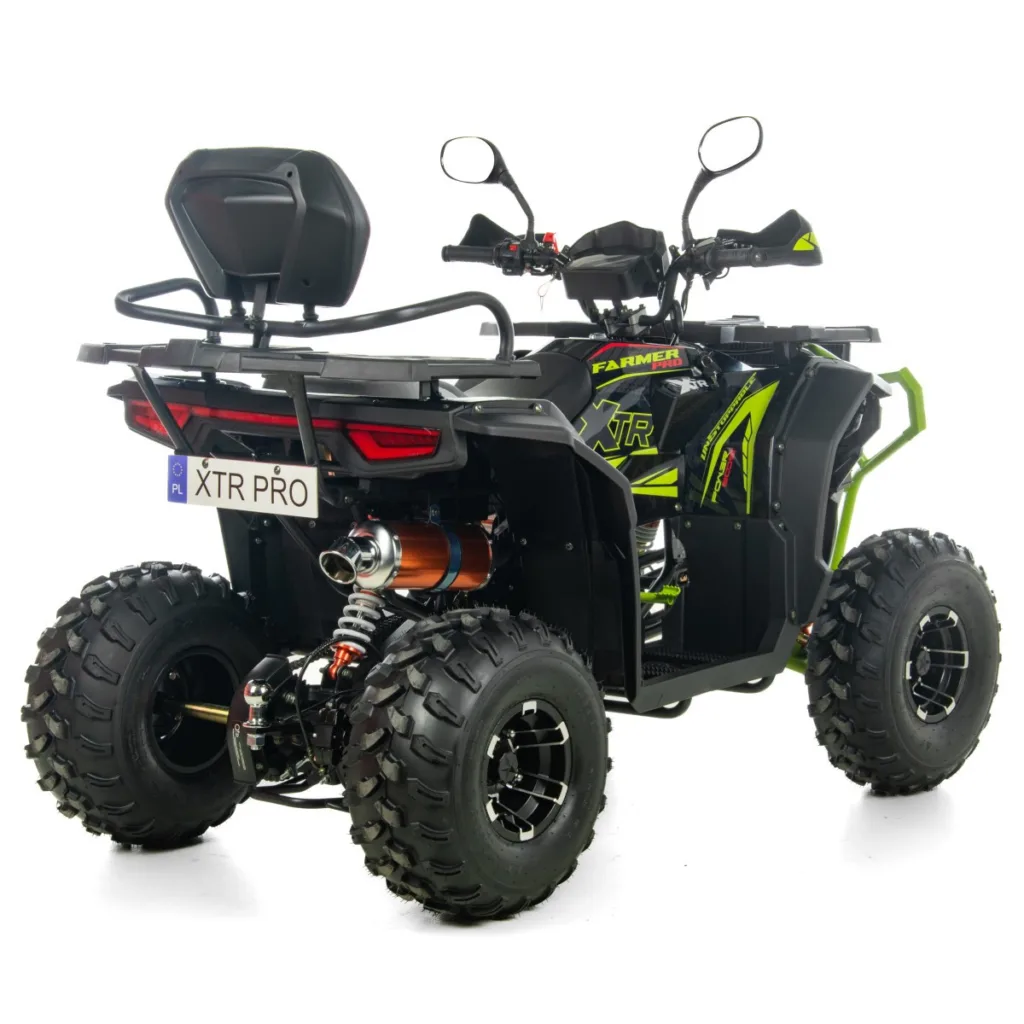 ATV XTR Pro Farmer 019 X1, 150cc, roti 8", 3+1 viteze, jante din aluminiu, negru-lime [2]