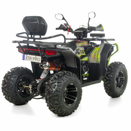 ATV XTR Pro Farmer X1 019, roti 10 inch, 200cc, 1+1 viteze, jante de aluminu, culoare gri/verde [1]
