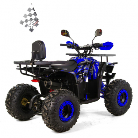 ATV XTR Pro FireShot 002, roti 8 inch, 125cc, 1+1 viteze, culoare negru/albastru [2]