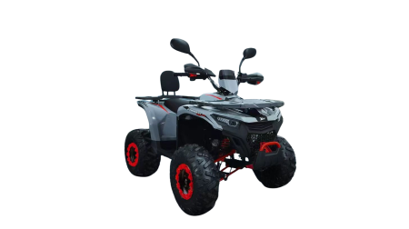 Motociclete & ATV - ATV XTR Pro Forest 125cc, 8 inch,  Semi-Automat 1+1, Pornire Electrica, Gri-Rosu