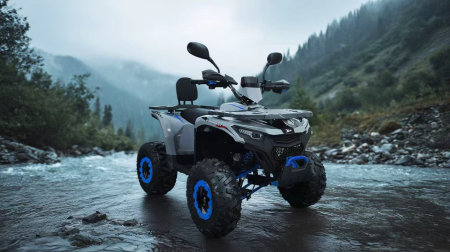 ATV XTR Pro Forest 125cc, 8 inch,  Semi-Automat 1+1, Pornire Electrica, Gri-Albastru [2]