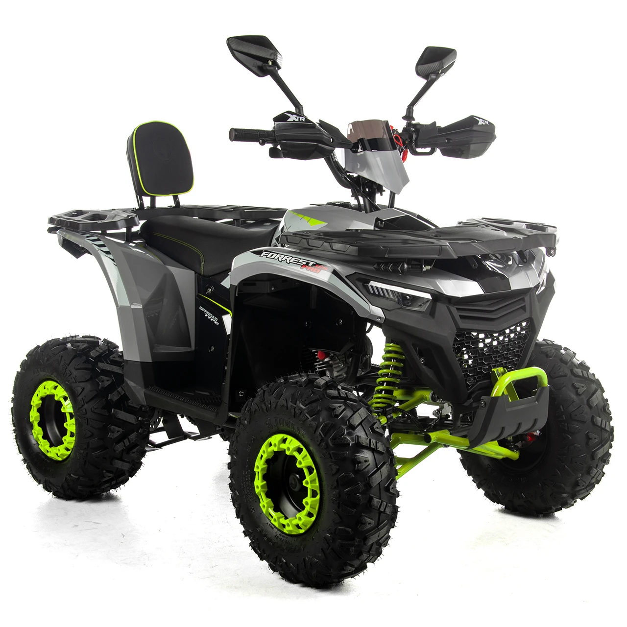Motociclete & ATV - ATV XTR Pro Forest 125cc, 8 inch,  Semi-Automat 1+1, Pornire Electrica, Gri-Lime