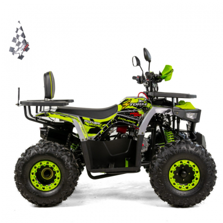 ATV XTR Pro Storm, roti 8 inch, 125cc, 1+1 viteze, culoare negru/lime [4]