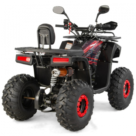 ATV XTR Pro Hurricane, roti 8 inch, 150cc, 3+1 viteze, culoare negru/rosu [3]