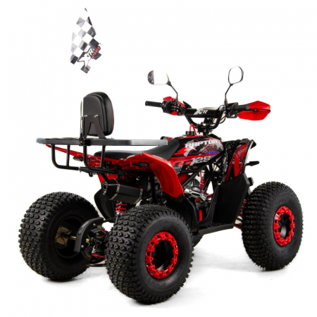 ATV XTR Pro Raptor 016, roti 8 inch, 125cc, 1+1 viteze, culoare negru/rosu [2]