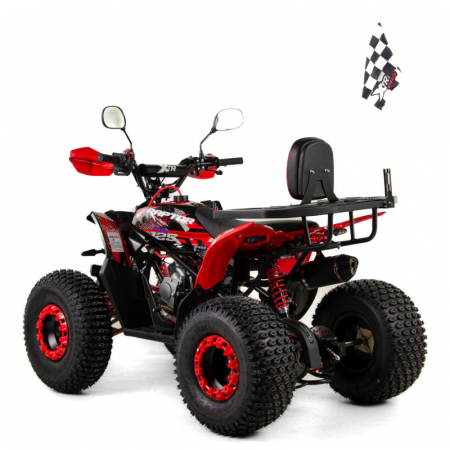 ATV XTR Pro Raptor 016, roti 8 inch, 125cc, 1+1 viteze, culoare negru/rosu [3]