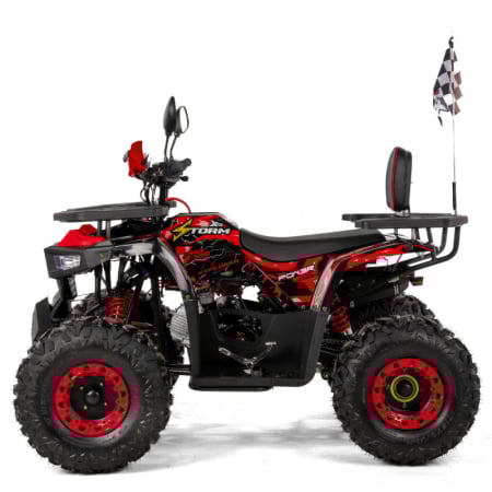 ATV XTR Pro Storm, roti 8 inch, 125cc, 1+1 viteze, culoare negru/rosu [4]