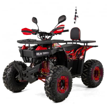 ATV XTR Pro Storm, roti 8 inch, 125cc, 1+1 viteze, culoare negru/rosu [5]