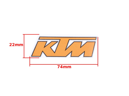 Suspensie Cadru - Autocolant mic KTM, culoare portocaliu