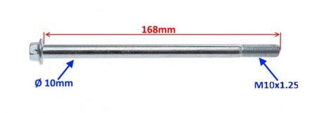Ax roata moto M10x168mm [1]