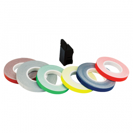 Suspensie Cadru - Banda roti jante, verde reflectorizant, cu aplicator (lungime 6m, latime 7mm)