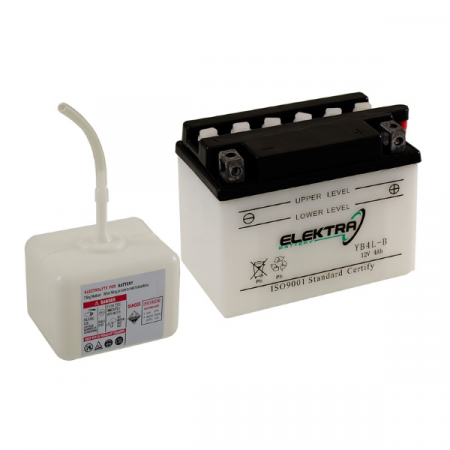 Electrica & Lumini - Baterie 12V12Ah moto+electrolit YB12AL-A Elektra